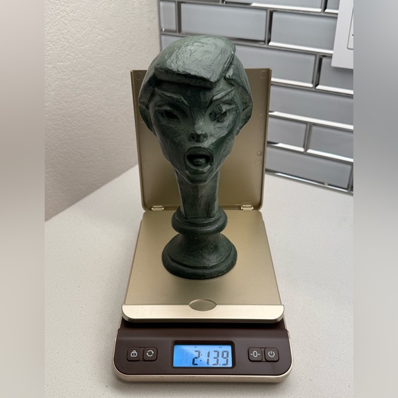 Vintage Fred Press Bust Sculpture Greek Mythology Orpheus Mid-Century Halloween - Picture 11 of 13